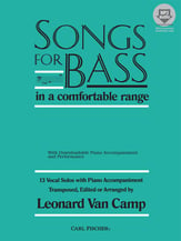 Songs for Bass in a Comfortable Range Vocal Solo & Collections sheet music cover